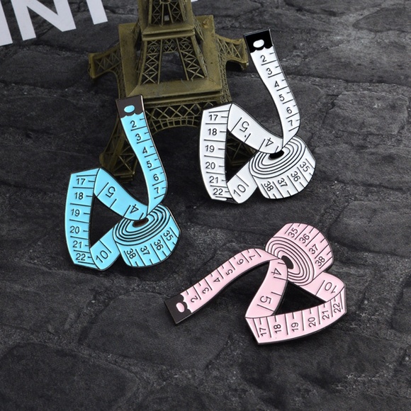 NEW Ruler Enamel Pin Brooch - Picture 2 of 8